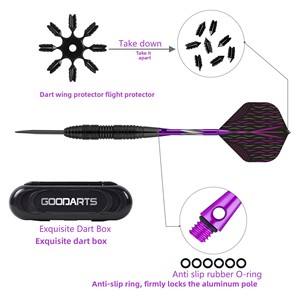 GOODARTS Ensemble de fléchettes personnalisées pour enfants, 24g, motif en maille, fléchettes décoratives avec boîte à fléchettes - Product Image 3