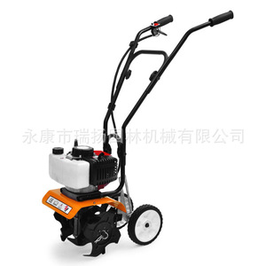 Cultivateur à moteur essence 80 cc 2,5 ch, 10 pouces, à tiges avant, poussé à la main, pour jardin et exploitation agricole - Product Image 1