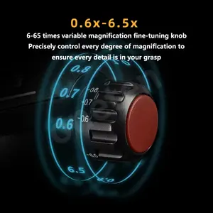 <span class=keywords><strong>Microscope</strong></span> Numérique YCS 6065X 6.5X avec Grossissement Réglable et Éclairage LED pour Réparation de Téléphones Mobiles et Kit d'Outils Électroniques - Product Image 5