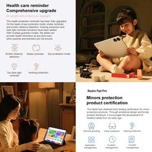 <span class=keywords><strong>Xiaomi</strong></span> 2023 nueva llegada <span class=keywords><strong>Redmi</strong></span> <span class=keywords><strong>Pad</strong></span> Pro 12,1 pulgadas Tablet PC 8GB + <span class=keywords><strong>128GB</strong></span> 10000mAh batería Android 14 WiFi 6 <span class=keywords><strong>Pad</strong></span> niños Tablet PC - Product Image 6