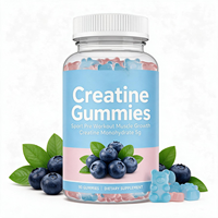 Gummies de Carbohydres à l'Ashwagandha pour Adultes, Bonbons Gélifiés OEM, Compléments Alimentaires à Base de Plantes, Pré-Entraînement Sportif, Croissance Musculaire, Boost d'Énergie