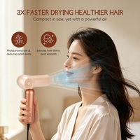 Sèche-cheveux ionique professionnel haute vitesse 110000 tr/min, brosse chauffante rapide pour salon, sèche-cheveux styler