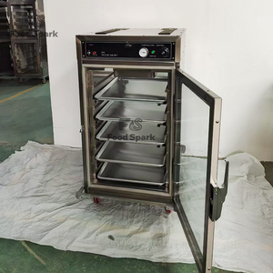 Elektrikli Çift Kapılı 6 Tepsili Ticari Fast Food KFC Restoran Mutfak Ekipmanı Kızarmış Tavuk Isıtma Dolabı - Product Image 4