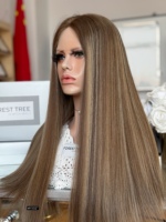 SHY Perruque juive Sheitel en cheveux humains vierges, Lace Front HD, couleurs classiques, en stock, style personnalisé, fabricant