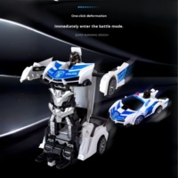 BJQ OEM 1/18 Coche RC Transformable 2 en 1: Vehículo Deportivo y Robot Deformable, Juguete de Control Remoto para Niños, Regalo