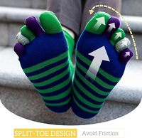 Chaussettes décontractées pour hommes en coton biologique peigné à cinq doigts, vente en gros pour fabricants, antibactériennes, confortables pour l'automne
