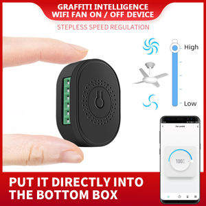 Sistema de Hogar Inteligente Tianlai Tuya, Interruptor de Pared WiFi, Interruptor de Ventilador, Interruptor Temporizador de Ventilador, Interruptor de Ventilador con Módulo WiFi Tuya Retrofit - Product Image 1