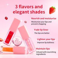Gloss à lèvres transparent rose changeant de couleur, hydratant, végétalien, imperméable, aromatisé, effet repulpant, 5 ml, OEM/ODM, marque privée