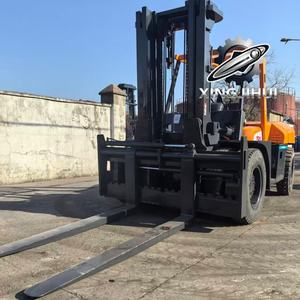 Chariot élévateur TCM FD100Z8 10 tonnes d'occasion, chariot élévateur japonais 10 tonnes, moteur Isuzu 6BG1, machine d'occasion, chariot élévateur à essence, 3000 mm, 10000 kg - Product Image 3