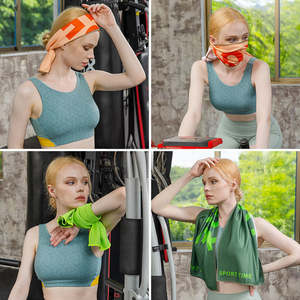 Serviettes de sport tissées rafraîchissantes en microfibre, séchage rapide, pour la gym et le fitness, personnalisables, effet refroidissement instantané, vente en gros - Product Image 2