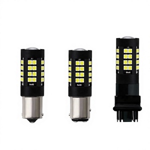หลอดไฟ LED ไฟเลี้ยวรถยนต์ รุ่นใหม่ ป้องกันการกระพริบ T20 1156 3030 36SMD ความสว่างสูง 12V 10W แบบ Toppled - Product Image 4