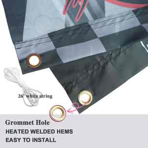 Banderoles suspendues personnalisées en polyester écologique, enseignes personnalisées pour fêtes d'anniversaire en extérieur/intérieur, rectangulaires - Product Image 2