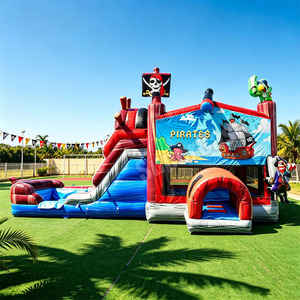 <span class=keywords><strong>Castillo</strong></span> Inflable Comercial con Tobogán, Personalizado para Alquiler en Fiestas y Carnavales al Aire Libre - Product Image 1