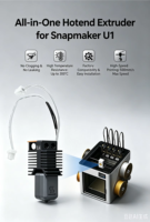 Snapmaker U1 Hotend Kit 4 Buah/Set 0.2/0.4/0.6/0.8Mm Hot End Rakitan Penuh untuk Bagian Printer 3D Snapmaker U1