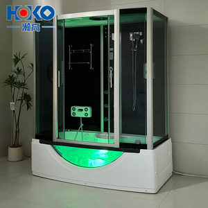 Luxury Massage Enclosed Steam <strong>Shower</strong> <strong>Room</strong> Sauna Cabin Sliding Frame Brushed Surface Finish for Indoor Use Hotels - Product Image 6