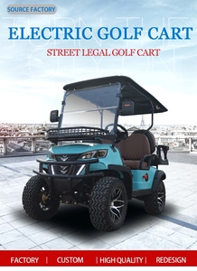 Carrito de Golf Urbano Elevado de 7-8 Plazas y Club Car con Velocidad de 30-50 km/h y Autonomía de 50-70 km, Certificado EEC/GCC/CE/DOT, Precio Bajo de Fábrica, Alta Calidad - Product Image 2