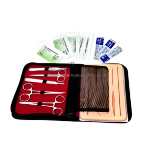 Kit de Entrenamiento de Sutura para Enfermería, Almohadilla de Práctica de Silicona, Instrumentos Quirúrgicos de Acero Inoxidable, Proveedor Mayorista - Product Image 1