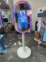 Photo Booth Cermin Ajaib Interaktif Mewah - Sistem Selfie Pintar untuk Pernikahan, Pameran, dan Acara