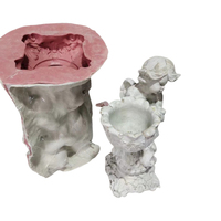 Haute qualité jardin décoration béton Pot de fleur moule plante Silicone moule ciment fibre de verre Silicone moule Pots plantes