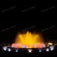 Wasserbrunnen Ägypten Runde Form Pool DMX Kleiner Tanzender Musikalischer Springbrunnen für Kreisverkehr