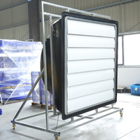 Bonawind Ventilateurs de ventilation industriels à échappement électrique de 72 pouces Ventilateurs de ventilation pour systèmes d'échappement de serre Ventilateurs de refroidissement