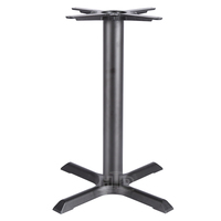 Base de table en métal et fer design moderne avec quatre pieds Offre Spéciale directement de l'usine pour manger à l'extérieur pour les restaurants et les hôtels
