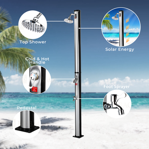 <span class=keywords><strong>Douche</strong></span> extérieure moderne ronde en PVC, mitigeur de <span class=keywords><strong>douche</strong></span> au sol, 2 fonctions, corps en laiton, système de <span class=keywords><strong>douche</strong></span> pour piscine, <span class=keywords><strong>douche</strong></span> extérieure - Product Image 2