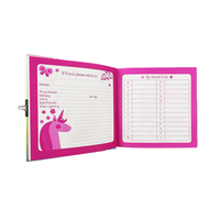 Journal intime pour enfants, joli couverture rigide imprimée personnalisée, couleur avec petite serrure