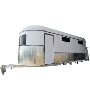 รถพ่วงบรรทุกม้า 2 ตัวแบบหนัก / รถพ่วงขนส่งปศุสัตว์แบบปิด - Product Image 1