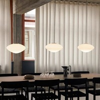 2025 New Nordic White Jade Glas Eisen Kronleuchter Moderne französische Hängelampe für Restaurant Steht isch Schlafzimmer Hängelampe