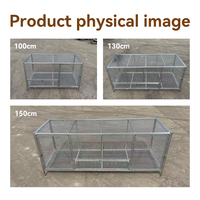 Vente en gros de grandes cages à poulets en métal de 100 cm, 130 cm, 150 cm, pour usage domestique, élevage, nichoirs pour volailles, canards, oies, poulets