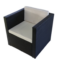 Modernes Design Poly-Rattan Ecksofa-Set Hochwertig Wasserdicht UV-Beständig Umweltfreundlich Pulverbeschichtet für Außenbereich und Innenhof