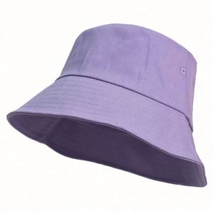 Chapeau Bob Unisexe Couleur Unie Décontracté 100% Coton Protection Solaire Extérieure Ski Pêche Marque Personnalisée Vente en Gros - Product Image 6