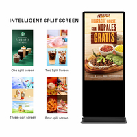 86 inç Akıllı Dokunmatik Video Oynatıcı Dikey Reklam Makinesi 4K HD LCD Elektronik Su Markası Tanıtım Alışveriş Merkezi