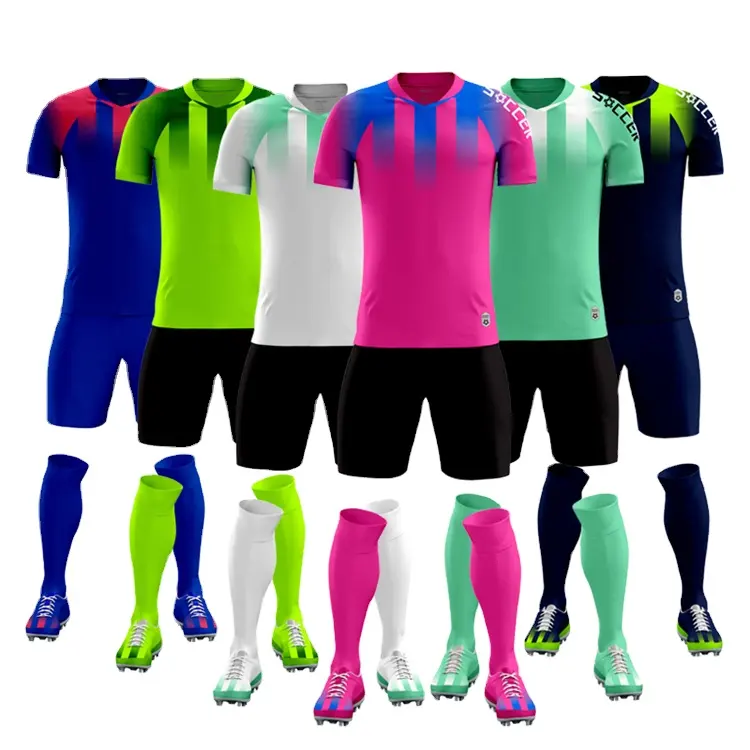 Custom Sublimation Fashion Soccer Jersey Football Training Uniform Set Sport Wear For Clubs And Team