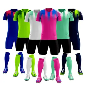 Uniforme di allenamento di calcio della maglia di calcio di modo di sublimazione su ordinazione ha messo l'abbigliamento sportivo per i club e la squadra