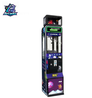 Mini machine à griffes de comptoir, à monnayeur métallique, avec lecteur de billets et lecteur de cartes de crédit, type grue d'arcade pour la distribution de peluches