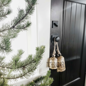 Cloches indiennes rustiques en étain Vintage Jingle Cow Bells pour arbre de Noël décoratif suspendu maison artisanat décoration - Product Image 1