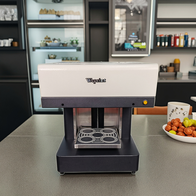 Food Printer for Cake Macaron Cookie Coffee Latte Art FDA HALAL Kosher Certified Edible Ink CISS HP Combo