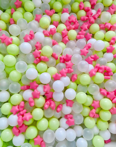 Boules en plastique durables de qualité commerciale de 8cm 80mm en plastique de couleur perle pour les enfants - Product Image 4