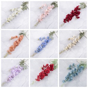 Delphinium Artificiale All'Ingrosso, Fiori Finti Alti <span class=keywords><strong>Blu</strong></span> <span class=keywords><strong>Viola</strong></span> per Bouquet da Sposa, Decorazioni Rustiche Fai-da-Te per Casa e Giardino - Product Image 4