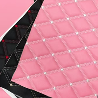 Housse de siège de voiture en cuir synthétique PVC, rembourrage en éponge Rexine, couture matelassée en broderie véritable, pour chaise, canapé, rembourrage