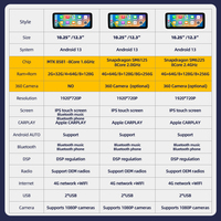 Écran tactile Android 14 de 12,3 pouces, Snapdragon 665 8 cœurs, CarPlay sans fil intégré, GPS USB, Mercedes-Benz Classe E W212/W213