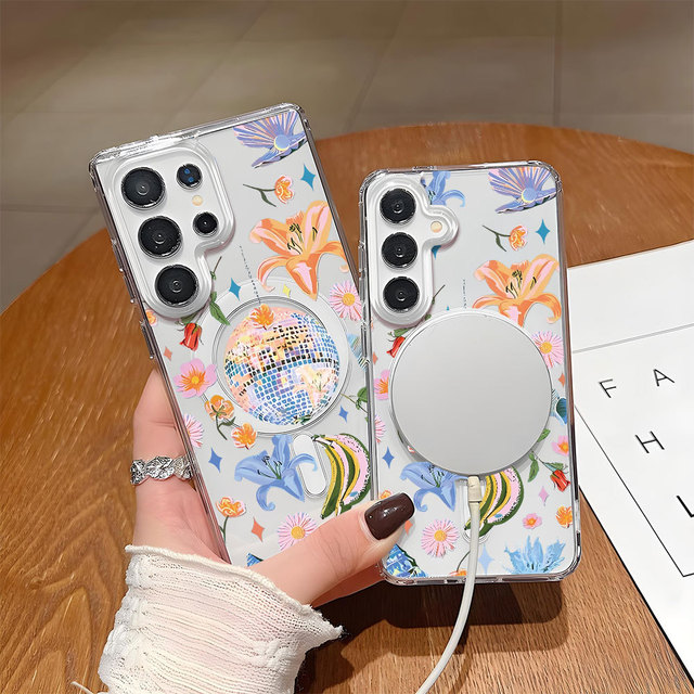 Hot Selling Ocean Mobile Phone Case for iphone 17 Air Promax Samsung S25 Ultra S24 Shell Transparent Magnetic Back Cover Coque