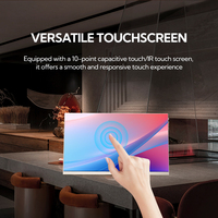 Écran tactile LCD numérique pour menu animé sur pied en forme de L pour restaurant, centre commercial, magasin de détail, vente en gros