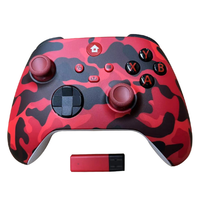 Manette de jeu sans fil professionnelle 2,4 G camouflage pour Xbox Series X/S/PC avec double vibration et design ergonomique