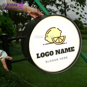 Winkel Winkel Naam Led Signage Aluminium Roterende Led Lichtbak Reclamebord Voor Buiten Acryl Licht Up Logo <span class=keywords><strong>Box</strong></span> - Product Image 4