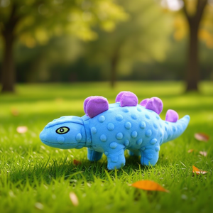 Peluche dinosaure Yommy 34,5 cm pour animaux de compagnie, jouet en peluche doux - Product Image 3