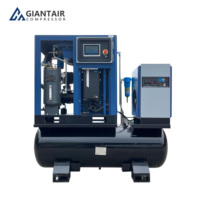 Compresseurs d'air à vis industriels à gaz naturel pour découpe laser, 15 kW, 22 kW, 16 bars, vente chaude