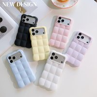 Coque personnalisable DIY tendance pour iPhone 18 17 Pro Max, effet 3D nuage, toucher doux, protection intégrale antichoc, couleur unie mignonne
